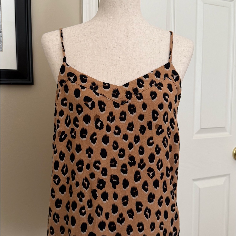 A New Day Brown and Black Leopard Print Camisole